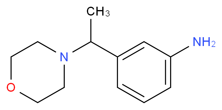 3-[1-(morpholin-4-yl)ethyl]aniline_分子结构_CAS_)