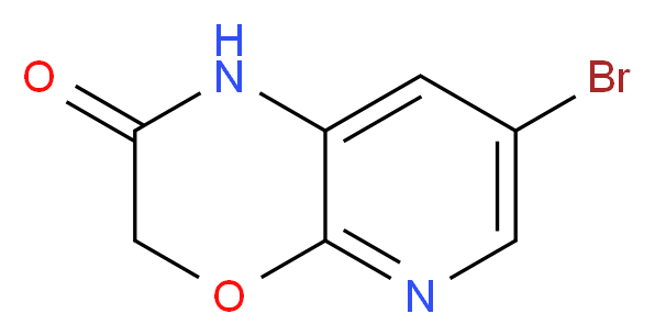 7-Bromo-1H-pyrido[2,3-b][1,4]oxazin-2(3H)-one_分子结构_CAS_105544-36-3)