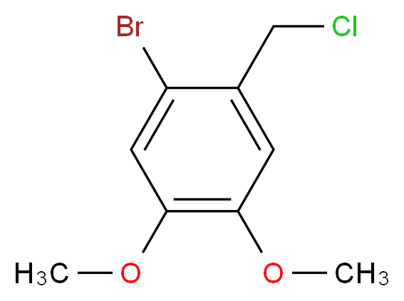 1-bromo-2-(chloromethyl)-4,5-dimethoxybenzene_分子结构_CAS_54370-01-3)