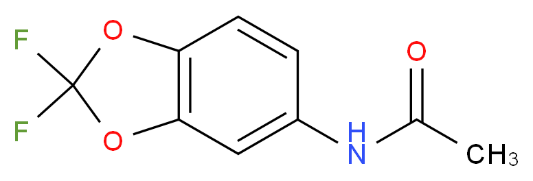 N-(2,2-Difluorobenzo[1,3]dioxol-5-yl)acetamide_分子结构_CAS_948-94-7)