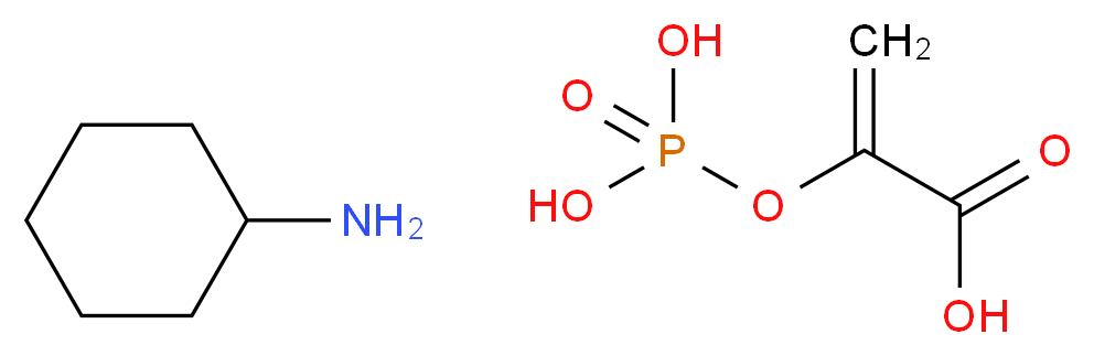 2-(phosphonooxy)prop-2-enoic acid; cyclohexanamine_分子结构_CAS_10526-80-4