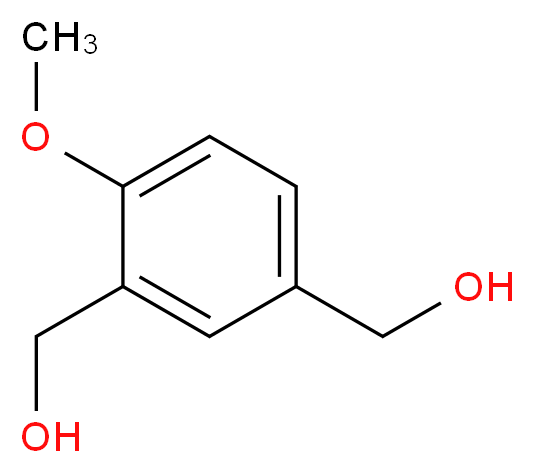 [3-(hydroxymethyl)-4-methoxyphenyl]methanol_分子结构_CAS_15471-26-8