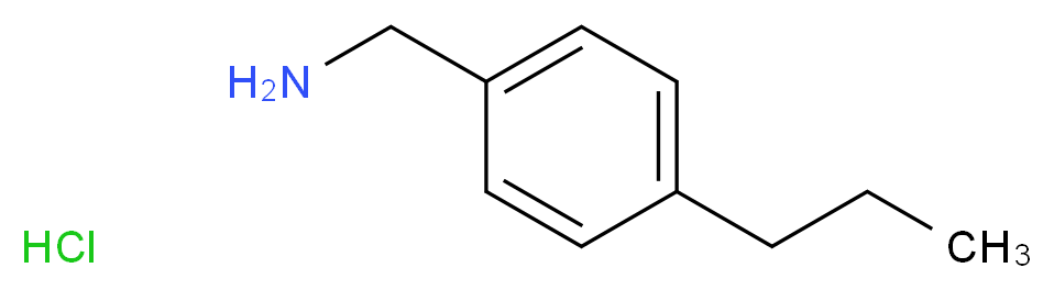 (4-propylphenyl)methanamine hydrochloride_分子结构_CAS_856627-23-1