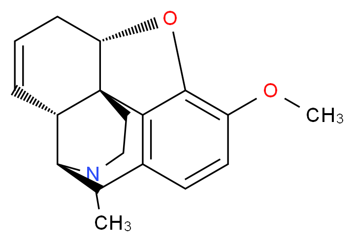 (1S,5S,13S,17R)-10-methoxy-4-methyl-12-oxa-4-azapentacyclo[9.6.1.0<sup>1</sup>,<sup>1</sup><sup>3</sup>.0<sup>5</sup>,<sup>1</sup><sup>7</sup>.0<sup>7</sup>,<sup>1</sup><sup>8</sup>]octadeca-7(18),8,10,15-tetraene_分子结构_CAS_5121-66-4