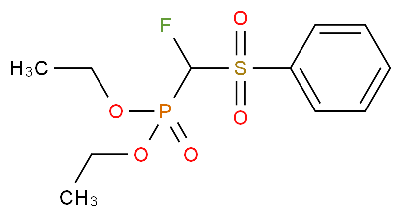 氟代（苯磺酰）甲基膦酸二乙酯_分子结构_CAS_114968-97-7)