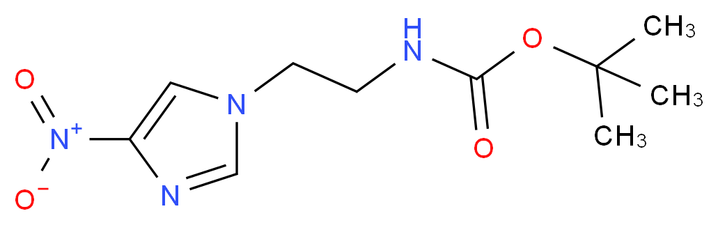 tert-butyl 2-(4-nitro-1H-imidazol-1-yl)ethylcarbamate_分子结构_CAS_154095-00-8)