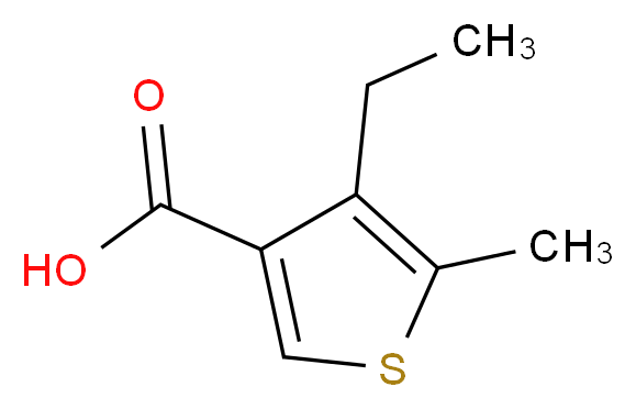 4-Ethyl-5-methylthiophene-3-carboxylic acid_分子结构_CAS_)