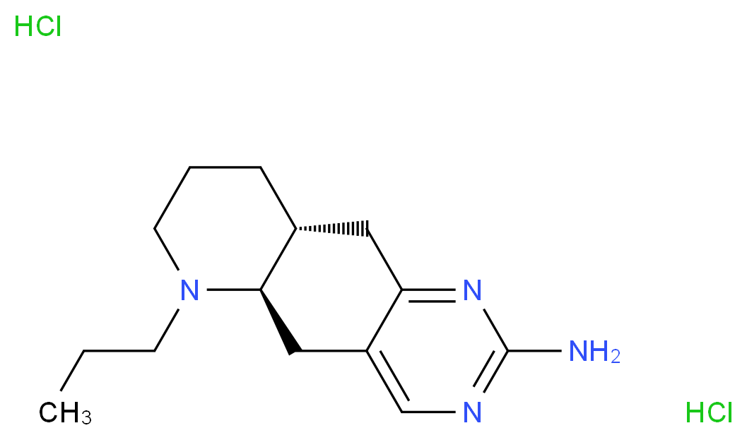 (5aR,9aR)-6-propyl-5H,5aH,6H,7H,8H,9H,9aH,10H-pyrido[2,3-g]quinazolin-2-amine dihydrochloride_分子结构_CAS_97548-97-5