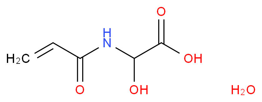 2-hydroxy-2-(prop-2-enamido)acetic acid hydrate_分子结构_CAS_199926-33-5