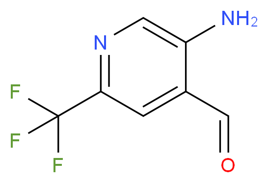 5-AMINO-2-TRIFLUOROMETHYL-PYRIDINE-4-CARBALDEHYDE_分子结构_CAS_944900-36-1)