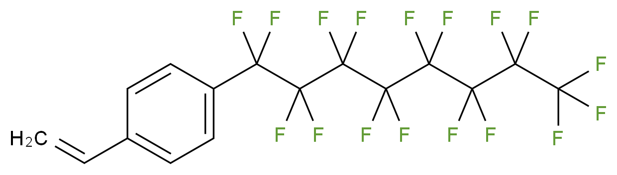 1-ethenyl-4-(heptadecafluorooctyl)benzene_分子结构_CAS_106209-21-6