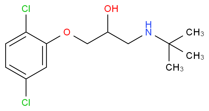 tert-butyl[3-(2,5-dichlorophenoxy)-2-hydroxypropyl]amine_分子结构_CAS_39563-28-5