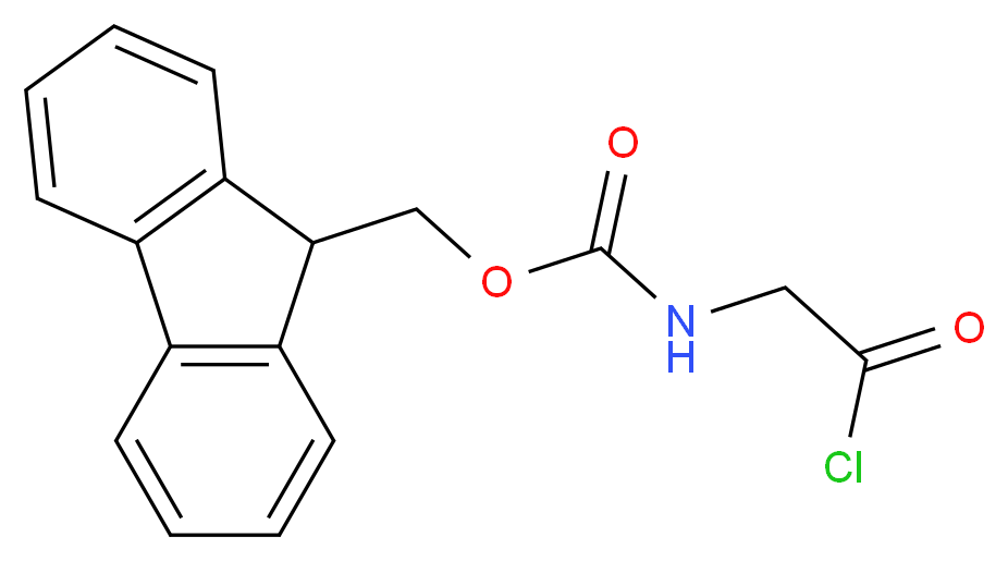 9H-fluoren-9-ylmethyl N-(2-chloro-2-oxoethyl)carbamate_分子结构_CAS_103321-49-9