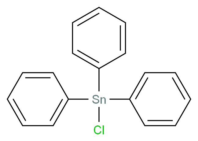 TRIPHENYL TIN CHLORIDE_分子结构_CAS_639-58-7)