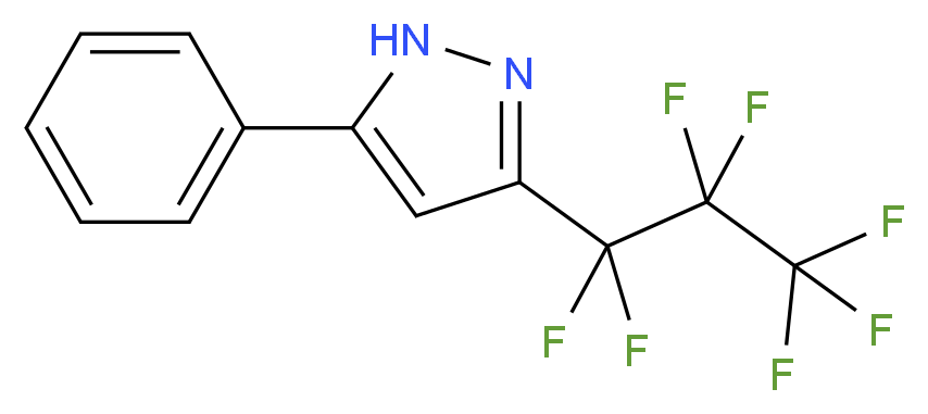3-(Heptafluoropropyl)-5-phenylpyrazole_分子结构_CAS_54864-78-7)