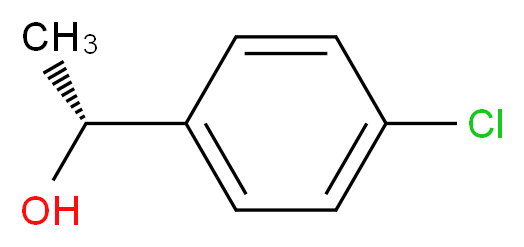(1R)-1-(4-chlorophenyl)ethan-1-ol_分子结构_CAS_75968-40-0