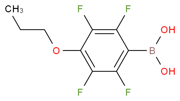 (2,3,5,6-tetrafluoro-4-propoxyphenyl)boronic acid_分子结构_CAS_871125-71-2