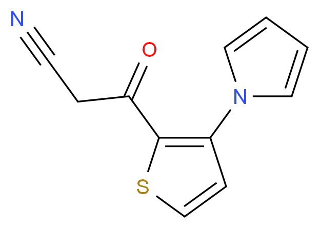 3-Oxo-3-[3-(1H-pyrrol-1-yl)-2-thienyl]-propanenitrile_分子结构_CAS_)