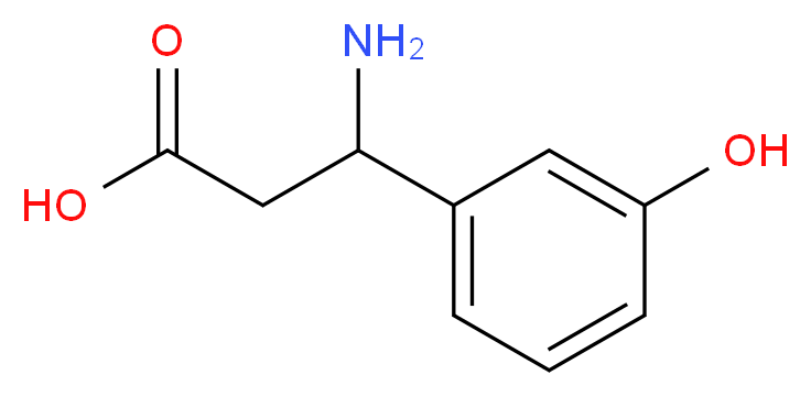 3-Amino-3-(3-hydroxyphenyl)propanoic acid_分子结构_CAS_102872-33-3)