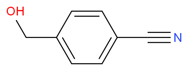 4-(hydroxymethyl)benzonitrile_分子结构_CAS_)