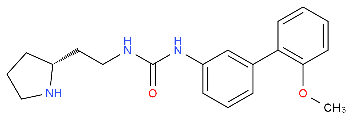 N-(2'-methoxybiphenyl-3-yl)-N'-{2-[(2R)-pyrrolidin-2-yl]ethyl}urea_分子结构_CAS_)
