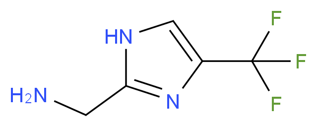 1-[4-(TRIFLUOROMETHYL)-1H-IMIDAZOL-2-YL]METHANAMINE_分子结构_CAS_944898-11-7)