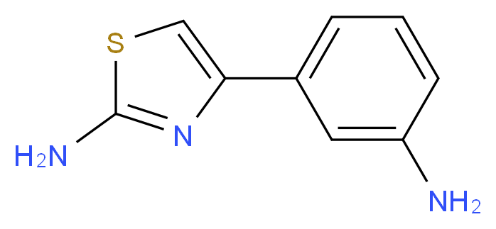 4-(3-Amino-phenyl)-thiazol-2-ylamine_分子结构_CAS_103740-34-7)