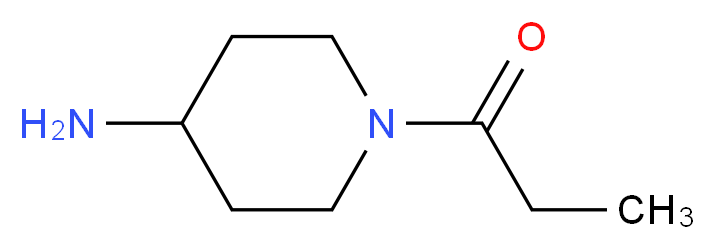 1-(4-aminopiperidin-1-yl)propan-1-one_分子结构_CAS_577778-40-6