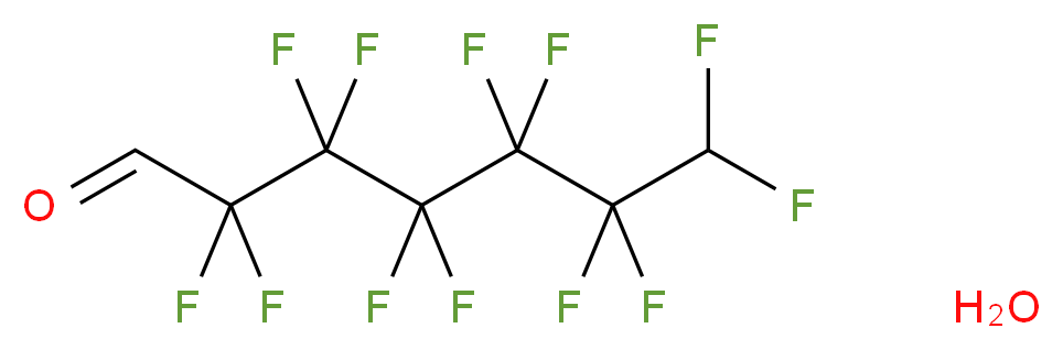 2,2,3,3,4,4,5,5,6,6,7,7-dodecafluoroheptanal hydrate_分子结构_CAS_812-87-3