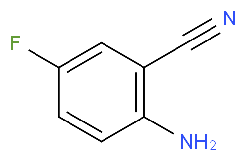 2-amino-5-fluorobenzonitrile_分子结构_CAS_61272-77-3