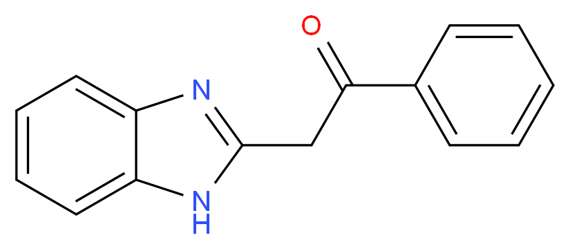 2-(1H-1,3-benzodiazol-2-yl)-1-phenylethan-1-one_分子结构_CAS_66838-69-5