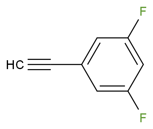 1-ethynyl-3,5-difluorobenzene_分子结构_CAS_151361-87-4