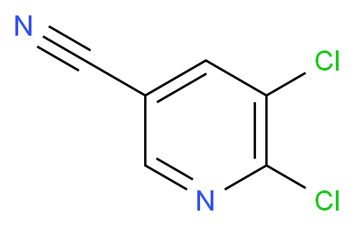 5,6-dichloropyridine-3-carbonitrile_分子结构_CAS_65189-15-3