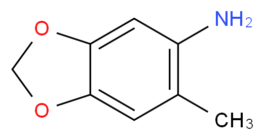 6-methyl-2H-1,3-benzodioxol-5-amine_分子结构_CAS_62052-49-7