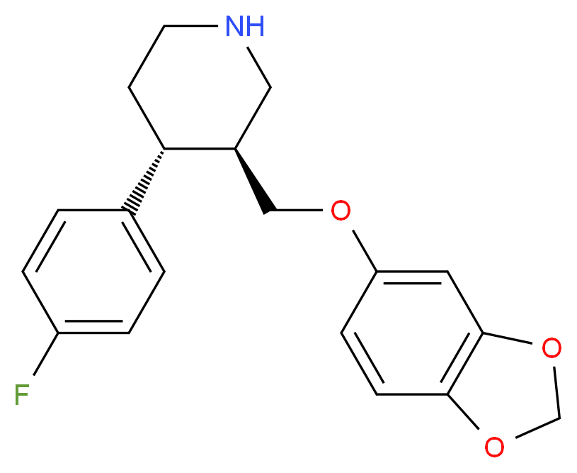 Paroxetine_分子结构_CAS_61869-08-7)