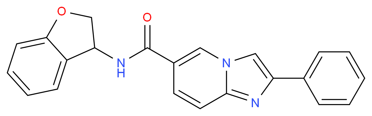N-(2,3-dihydro-1-benzofuran-3-yl)-2-phenylimidazo[1,2-a]pyridine-6-carboxamide_分子结构_CAS_)