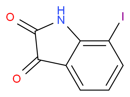 7-iodo-2,3-dihydro-1H-indole-2,3-dione_分子结构_CAS_20780-78-3