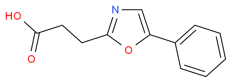 3-(5-phenyloxazol-2-yl)propanoic acid_分子结构_CAS_)