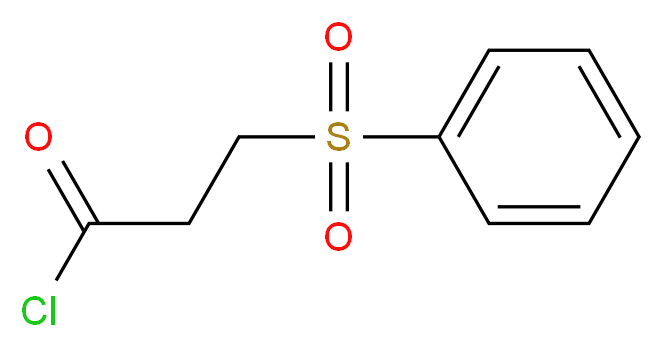 3-(benzenesulfonyl)propanoyl chloride_分子结构_CAS_3445-53-2