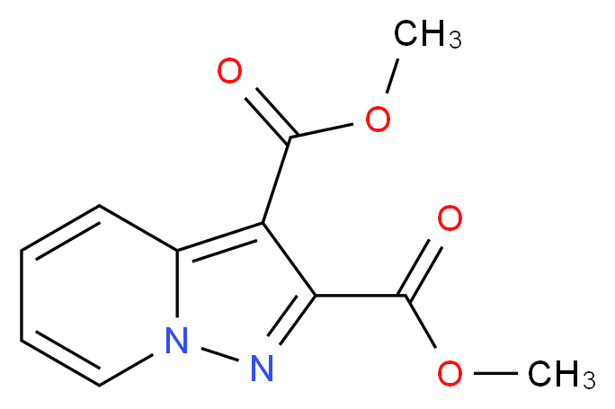 Dimethyl pyrazolo[1,5-a]pyridine-2,3-dicarboxylate_分子结构_CAS_5825-71-8)
