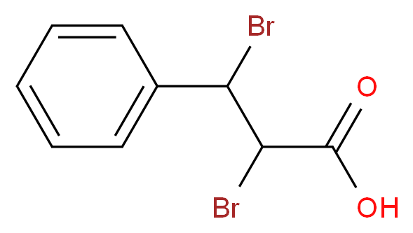 2,3-dibromo-3-phenylpropanoic acid_分子结构_CAS_6286-30-2