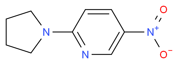 5-Nitro-2-(1-pyrrolidinyl)pyridine_分子结构_CAS_)