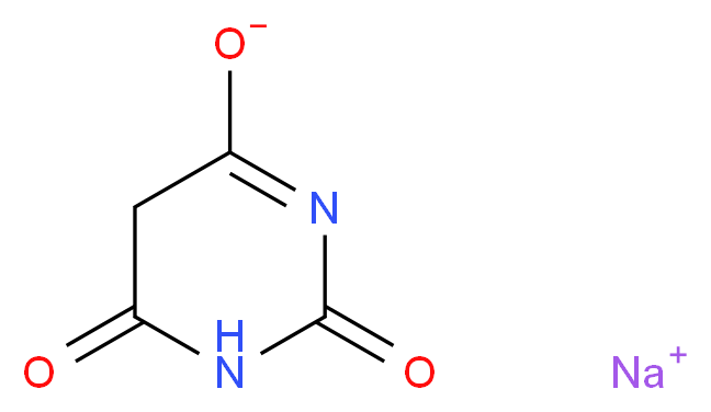 sodium 2,6-dioxo-1,2,5,6-tetrahydropyrimidin-4-olate_分子结构_CAS_4390-16-3