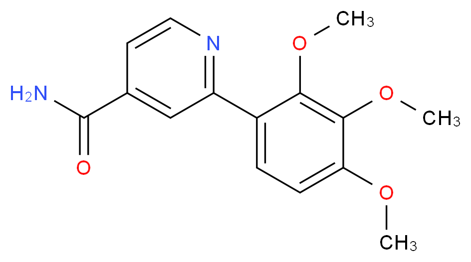 2-(2,3,4-trimethoxyphenyl)isonicotinamide_分子结构_CAS_)