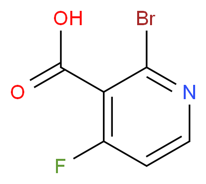 2-bromo-4-fluoronicotinic acid_分子结构_CAS_1060809-35-9)