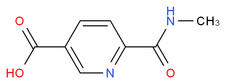 6-(methylcarbamoyl)pyridine-3-carboxylic acid_分子结构_CAS_)
