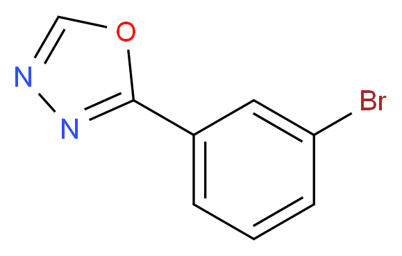 2-(3-bromophenyl)-1,3,4-oxadiazole_分子结构_CAS_5378-34-7)
