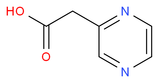 2-Pyrazineacetic acid_分子结构_CAS_140914-89-2)