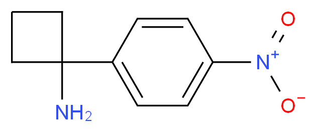 1-(4-NITROPHENYL)CYCLOBUTANAMINE_分子结构_CAS_1260672-25-0)