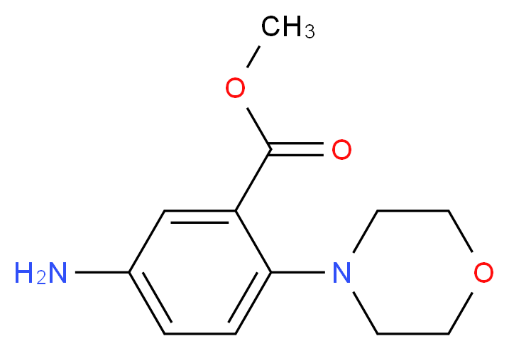 Methyl 5-amino-2-morpholinobenzenecarboxylate_分子结构_CAS_83909-35-7)